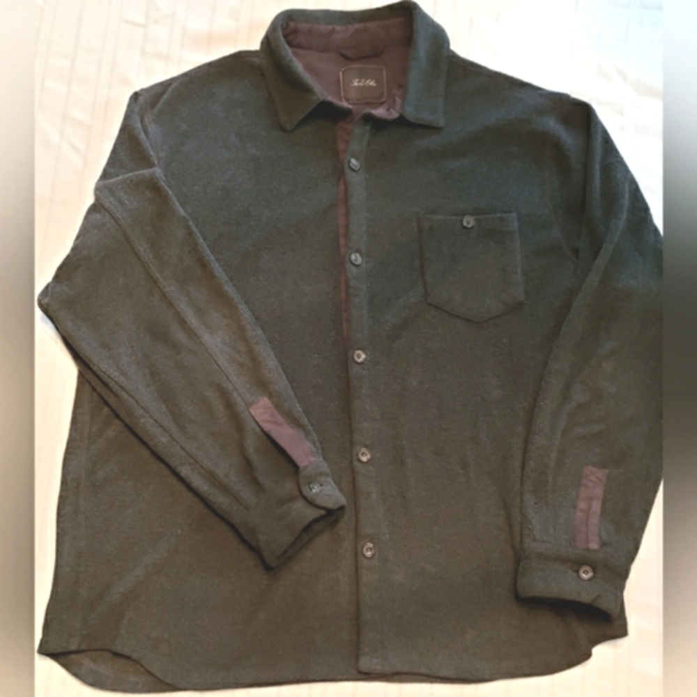 Tasso Elba soft faux corduroy button down